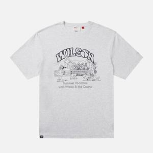 윌슨반팔티 VQA W252003LTS63-NVY [THE COURTS] VACATION 그래픽 티셔츠 UNI