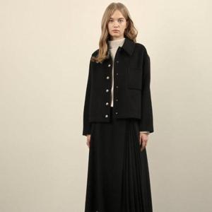 올리비아로렌 MG01 스탠카라형 블랙 핸드메이드 자켓_ VOCFU4W9331