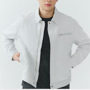 잠뱅이 HC09 남성 난스판 크림 블루종 데님 쟈켓 AQ1DDJ102 CR