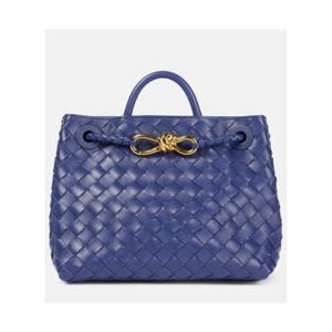 보테가베네타 Andiamo 인트레치아토 스몰 레더 토트 백 P00933643