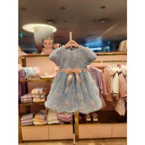 프렌치캣5 블루꽃스팽글드레스 (Q61DCO170)