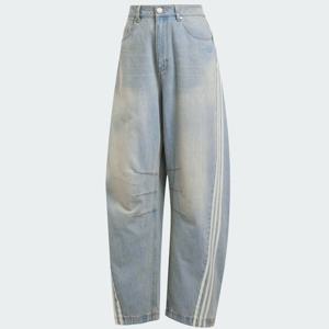 [아디다스오리지널][Womens] 아딜레늄 시즌 3 바나나 피티드 워시드 데님 팬츠 JX9212