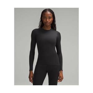 룰루레몬 LULULEMON 원더모스트 Ultra Soft Nulu 크루넥 롱슬리브 셔츠 BLK LW3HPRS-0001 362271