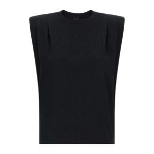 핀코 마이란다 크롭 패디드 숄더 슬리브리스 티셔츠 106720A3AR