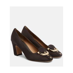 페라가모 Gancini 스웨이드 펌프스 P01133695