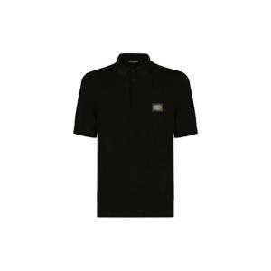 26 SS 돌체앤가바나 로고 태그 버진 울 폴로 셔츠 GXO38TJCVC7 TP450785331