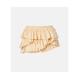 드리스반노튼 러플 어시메트릭 코튼 미니스커트 P01152136