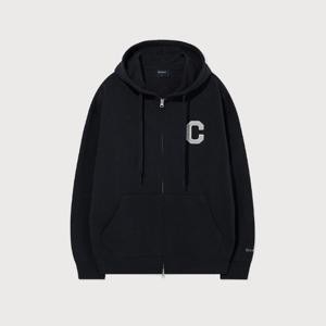 커버낫후드집업 CQK CO2501HZ31-DN C 로고 후드집업 Dark Navy