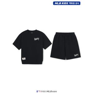 [MLB키즈US] (7AS1B1563-50BKS) [베이비 키즈] 스포티브 베이직 오버핏 반팔 세트 아동세트 키즈세트