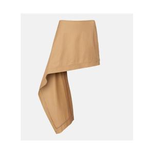 로에베 어시메트릭 실크 트리밍 코튼 미니스커트 P01166348