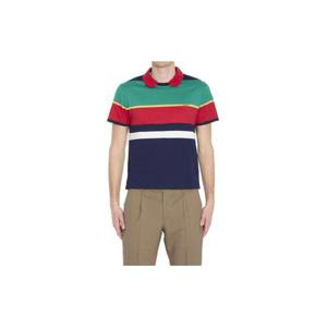 베르사체 스트라이프 반팔 폴로 셔츠 10245791A17890 6G870 TP974556989