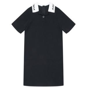 [씨]니트 레터링 카라 원피스 SKOAD2540