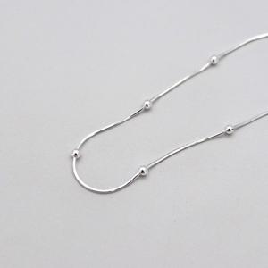 [폭스타일] [Silver925] Basic ball anklet