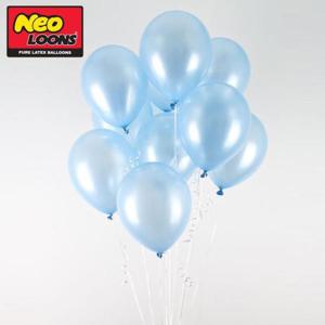 파티풍선 네오텍스 펄 아주르 라운드 풍선 100개입 25cm