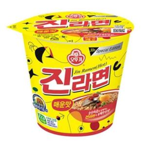 캠핑컵라면 진라면 매운맛 소컵 65gx6컵x3박스