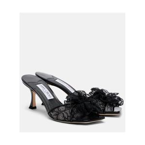 지미추 Skye Corsage 플로럴 아플리케 레이스 뮬 P01125242