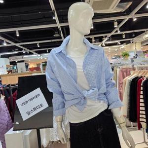 밀스튜디오 DP02 기본체크블라우스셔츠 LS4BLS100