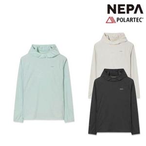 네파 7M26002 여성 봄 여름 긴팔 후드 티셔츠 폴라텍 파워드라이 롱슬리브 티셔츠