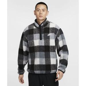 나이키 클럽 윈터라이즈드 하프집 M - 블랙화이트스모크 그레이화이트 FZ0898-010 247482