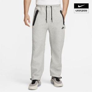 나이키 남성 스포츠웨어 테크 플리스 오픈 헴 스웨트팬츠 FB8013-063 386932