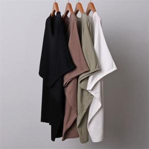 [강물처럼]빅사이즈사랑해요 E027L305 브이넥절개롱반팔티 IL (1