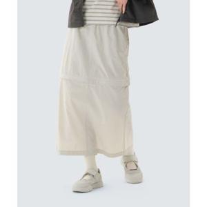 스노우피크 SNOWPEAK APPAREL 경량 타슬란 디테쳐블 스커트 (S26MWLSK55) Light Beige S26MWLSK55LE 387787