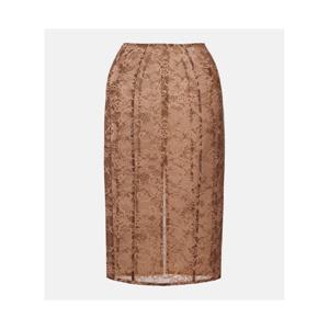 아크네 플로럴 레이스 미디 스커트 P01139662