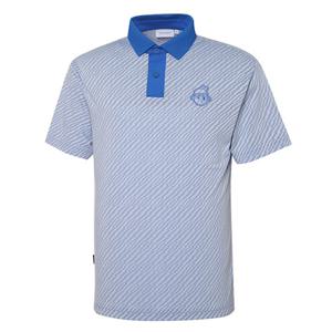 [와이드앵글]   WMM23274B8   남성 SG 썬더 모티프 폴로 티셔츠 (Blue)