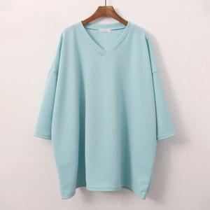 [강물처럼]아이우먼 컬러리버풀7부티셔츠 ILG603M407 빅사이즈 (