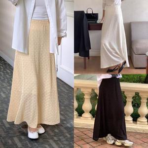 [강물처럼]위쉬몰 DD 버블리밴딩주름스커트(S885H410) 빅사이즈