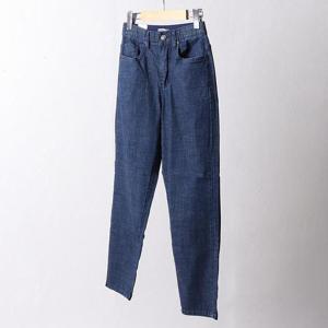 [강물처럼]빅사이즈청바지 F078L410 블루밴딩슬림배기팬츠 LO (2