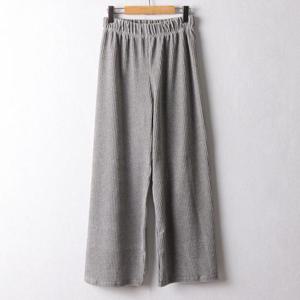 [강물처럼]아이우먼 벨벳밴딩와이드팬츠 BEF731M412 빅사이즈 (2