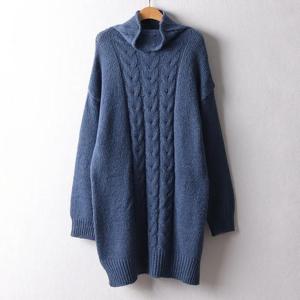 [강물처럼]아이우먼 울돌돌이폴라롱티셔츠 RMF806M412 빅사이즈