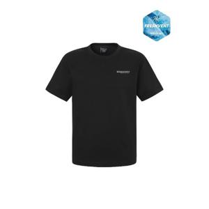 디스커버리반팔티 AQS DXRS8B053-BKS 프레시벤트 박스 등고선 반팔티셔츠