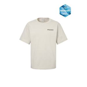 디스커버리반팔티 AQS DXRS8O053-IVD 프레시벤트 워싱 아웃도어 프레임 그래픽 반팔티셔츠