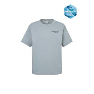 디스커버리반팔티 AQS DXRS8T053-SBL 프레시벤트 워싱 캠핑 핸드드로잉 그래픽 반팔티셔츠