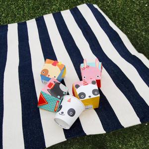 아트박스/메종텍스타일 피크닉매트-마린룩 네이비_러그겸용