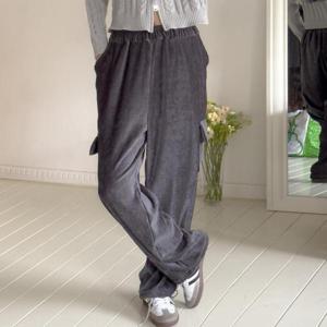 [강물처럼]아이우먼 헬로벨벳카고조거팬츠 GOT505M412 빅사이즈