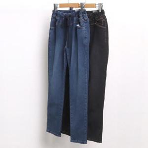 [강물처럼]빅사이즈청바지 7819L412 밴딩배기기모진 LO (2852332