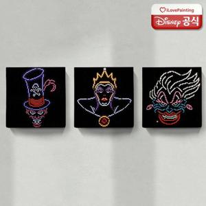[하비스]DIY 보석십자수 캔버스 디즈니 빌런 우슬라 퀸 닥터 페실리어 25x25