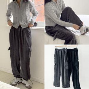 [강물처럼]위쉬몰 GO 벨벳카고포켓조거팬츠(T505H412) 빅사이즈