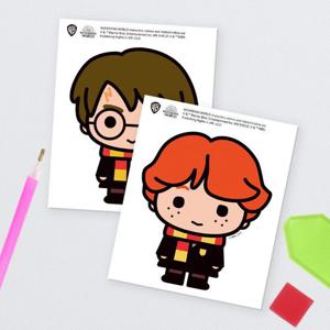 [하비스]DIY 보석십자수 데코 스티커 해리포터와 론위즐리 10x12