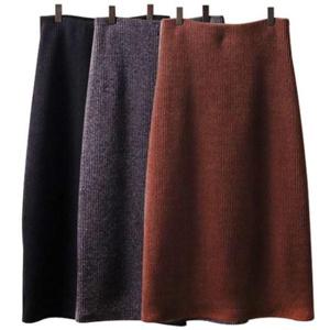 여성의류 스판 니트 H 롱 스커트 여성 빅사이즈 3778