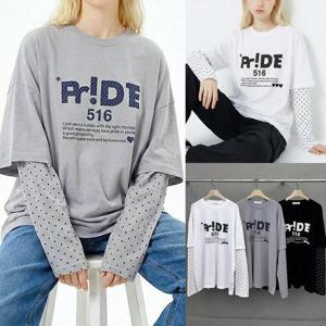 [강물처럼]위쉬몰 SE 프라이드땡땡이티셔츠(X268H602) 빅사이즈