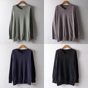 [강물처럼]위쉬몰 EB 브이넥홀가시보리니트(D005H501) 빅사이즈