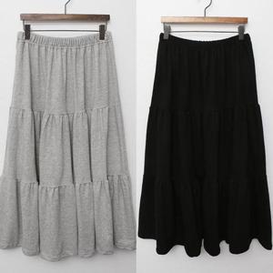 [강물처럼]빅사이즈치마 V115L602 살랑핏캉캉주름스커트 YY (463