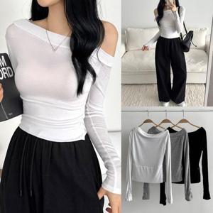 [강물처럼]위쉬몰 AL 원오프숄더쫀쫀티셔츠(X279H602) 빅사이즈