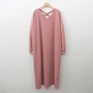 [강물처럼]아이우먼 양브이넥엑스끈원피스 NOK250M603 빅사이즈