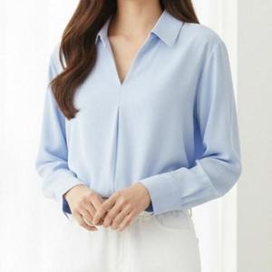 [강물처럼]아이우먼 클린트임카라블라우스 SMX286M602 빅사이즈