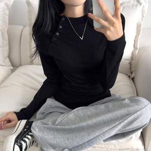 [강물처럼]아이우먼 옆버튼라인골지후드티 ALX281M602 빅사이즈